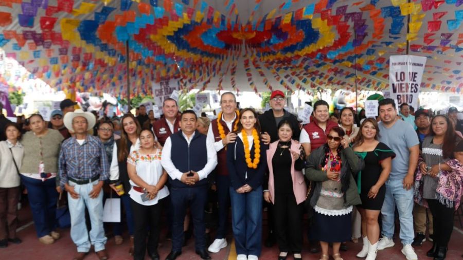 Realiza Pepe Chedraui informe de resultados en San Miguel Canoa