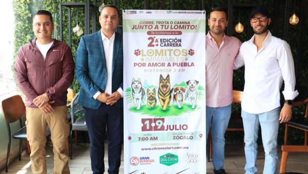Invita Comuna a la 2&ordf; Carrera &ldquo;Lomitos Imparables Por Amor a Puebla&rdquo;