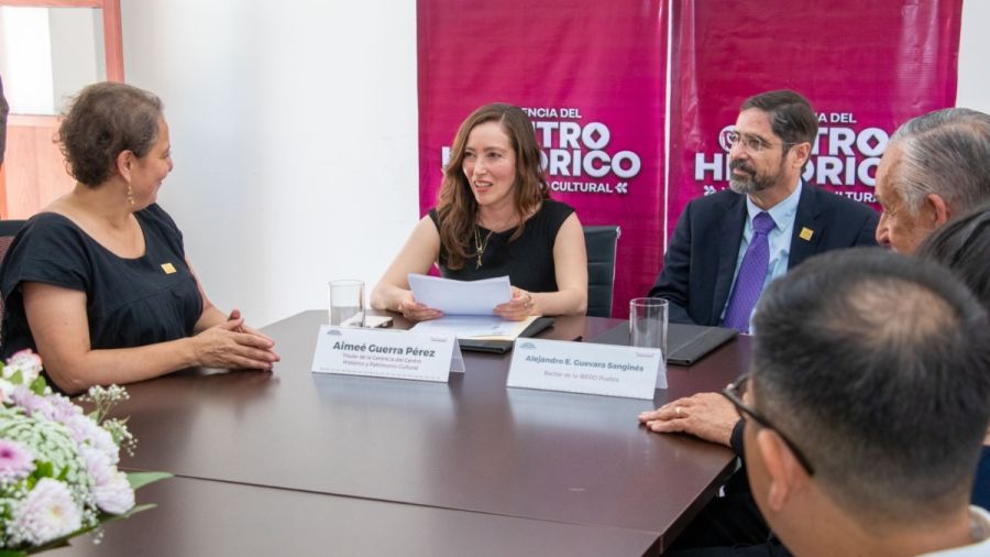 Firman convenio IBERO Puebla y la Gerencia del Centro Hist&oacute;rico