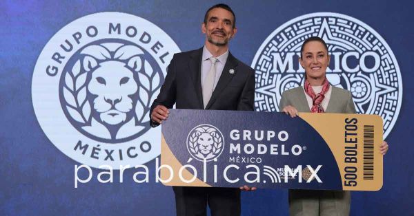 Regalar&aacute; Grupo Modelo 500 boletos para Copa Mundial de F&uacute;tbol, anuncia Sheinbaum