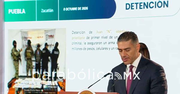 Destaca Harfuch la detenci&oacute;n de Juan Lira Maldonado alias "El Moco"