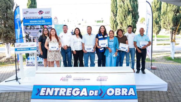 Entrega Lupita Cuautle rehabilitaci&oacute;n de Unidad Deportiva