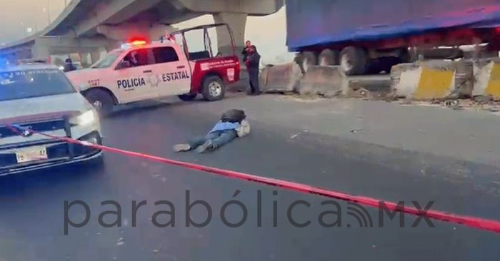 Muere atropellado en la lateral de la M&eacute;xico-Puebla