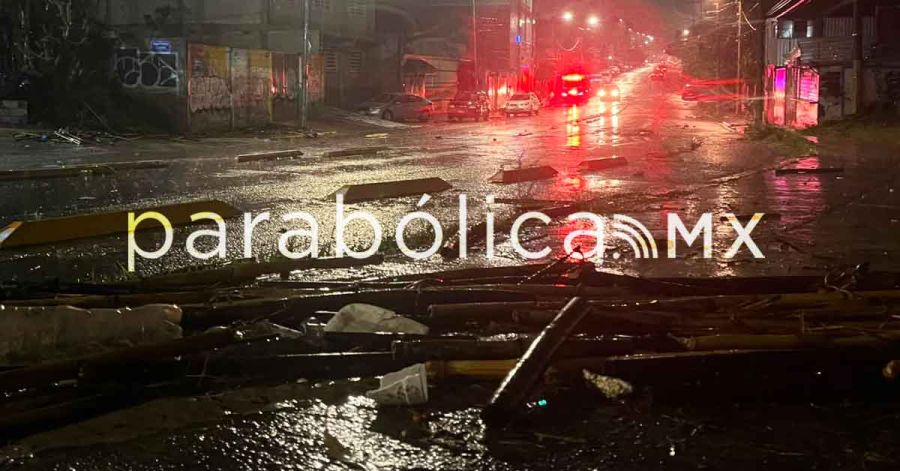 Azota tormenta a Puebla; el agua super&oacute; los 4 metros de algura en algunas colonias