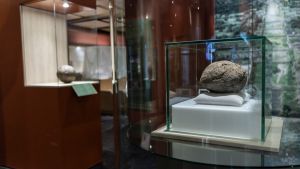 Exhiben en Teotihuac&aacute;n pelota de 3,600 a&ntilde;os de antig&uuml;edad