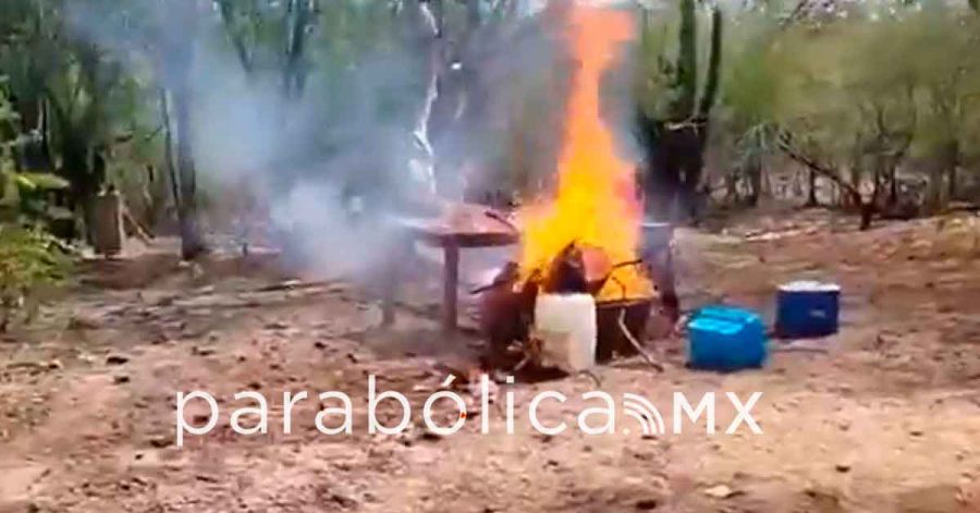 Neutraliza Gabinete de Seguridad narcolaboratorio de metanfetamina en Sinaloa
