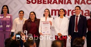 Presenta Morena a Jasm&iacute;n Bugar&iacute;n por Nayarit