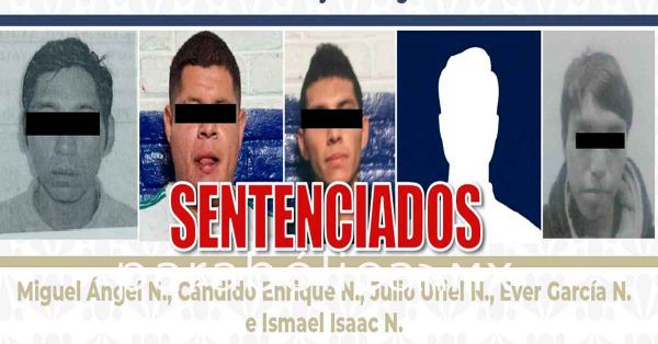 Sentencian a cinco responsables de delitos contra la salud y robo agravado: FGE