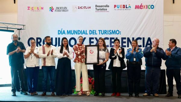 Zacatl&aacute;n recibe Distintivo Nacional de Calidad Tur&iacute;stica Platino