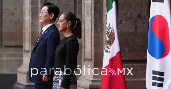 Recibe Sheinbaum en Palacio Nacional a su hom&oacute;logo coreano Lee Jae-myung