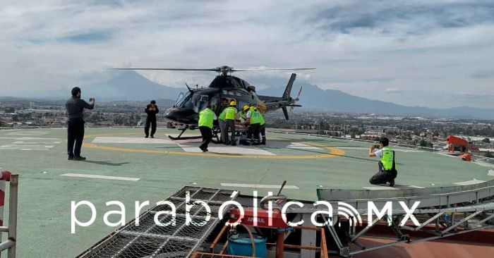 Recibe traslado a&eacute;reo joven lesionado en Guadalupe Victoria