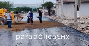 Se pavimentan calles en Puebla, Xicotepec y Tlacotepec, destaca Infraestructura estatal