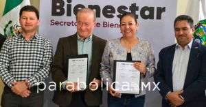 Firma CMIC Pueblaconvenio de colaboraci&oacute;n con la Secretar&iacute;a del Bienestar