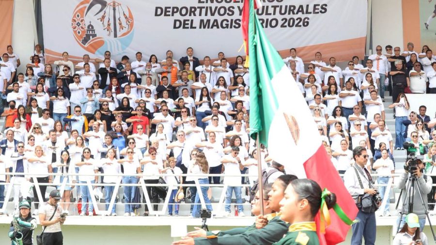 Inauguran en Puebla Encuentros Deportivos y Culturales del Magisterio 2026