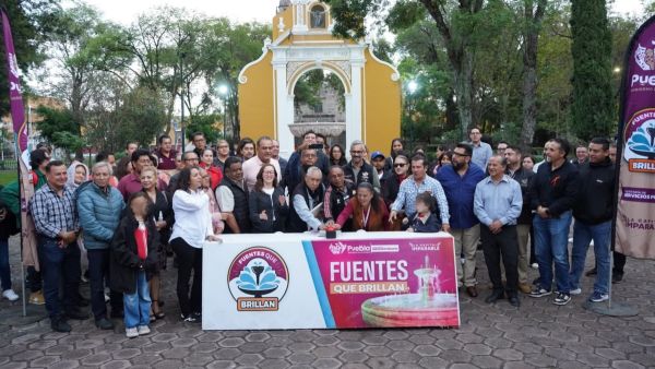 Entrega Comuna mantenimiento de fuente en Parque de Santiago