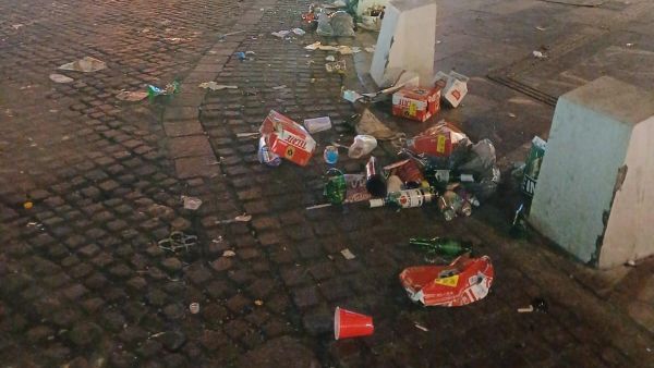 Despliegan operativo de limpieza tras festejos por partido de M&eacute;xico