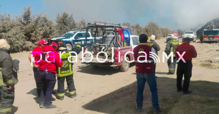 Presenta un 70 por ciento de control incendio en el relleno sanitario de San Jos&eacute; Chiapa