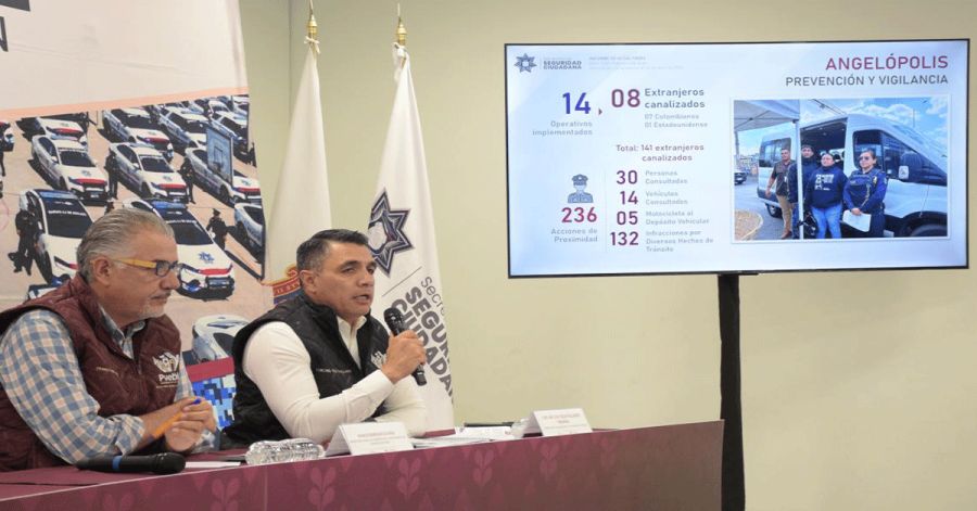 Resaltan acciones de seguridad en Puebla Capital