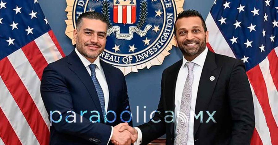 Se re&uacute;ne Harfuch con Kash Patel, director del FBI