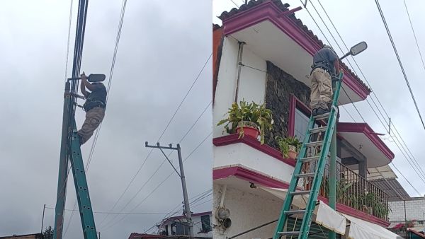 Avanza el programa Zacatl&aacute;n Iluminado en Cuautilulco