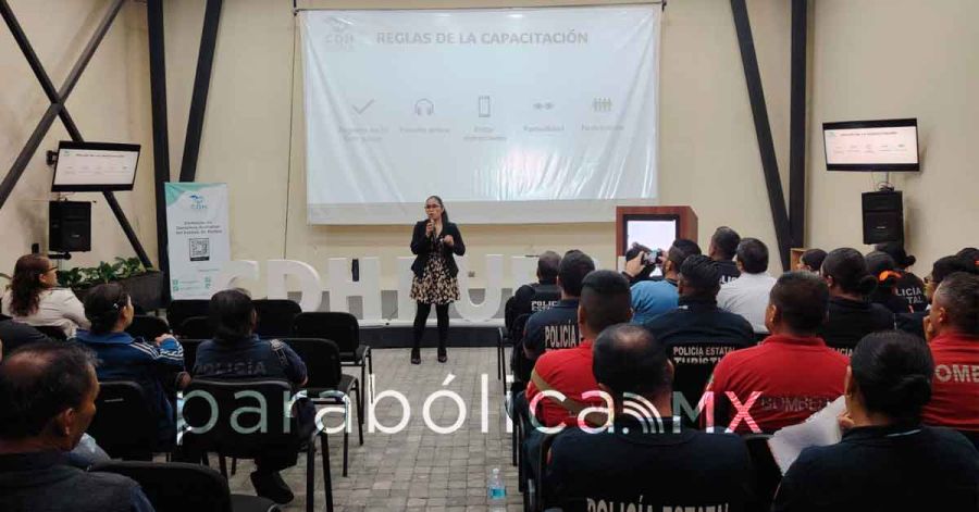 Capacita CDH Puebla a Seguridad P&uacute;blica estatal para erradicar violencias institucionales