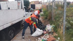 Erradica Servicio de Limpia tiraderos clandestinos en San Pedro