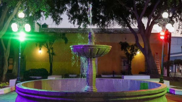 Inauguran mantenimiento integral de fuente del parque Luis Donaldo Colosio