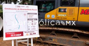 Destaca Armenta la construcci&oacute;n de un sistema de alcantarillado pluvial en Zacatl&aacute;n