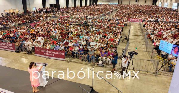Reporta Sheinbaum en Yucat&aacute;n avances en infraestructura, hospitales, escuelas y vivienda