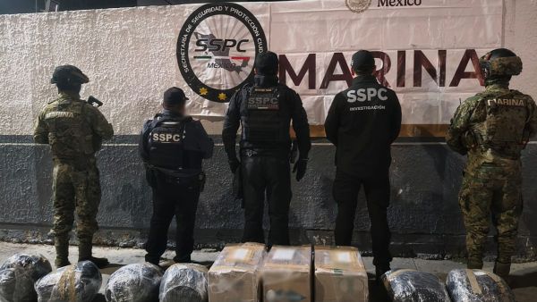 Aseguran Fuerzas federales 150 kilos de metanfetamina en Baja California
