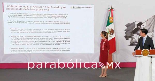 Reclama Sheinbaum a Estados Unidos: M&eacute;xico requiere reciprocidad en extradiciones