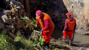 Limpia Ayuntamiento de Puebla barranca en Ignacio Romero Vargas