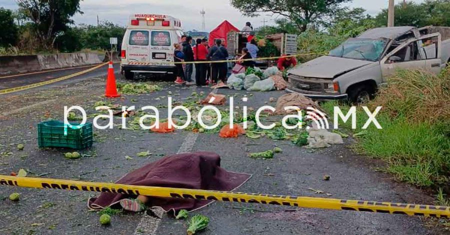 Deja accidente la Atlixco-Iz&uacute;car una mujer muerta y tres heridos