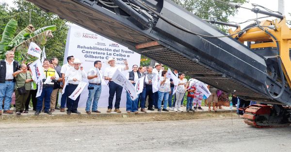 Cumple Armenta con m&oacute;dulo de pavimentaci&oacute;n en Sierra Norte tras contingencia por lluvias