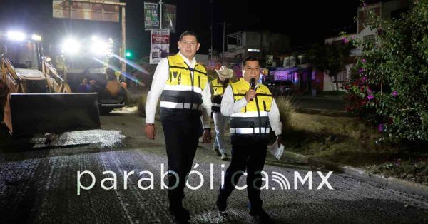 Supervisa Armenta turnos nocturnos de la rehabilitaci&oacute;n de la Avenida Prolongaci&oacute;n Reforma