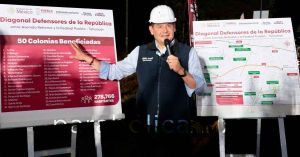 Supervisa Armenta los trabajos nocturnos de rehabilitaci&oacute;n de la Diagonal Defensores