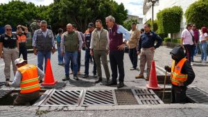 Avanza modernizaci&oacute;n del Sistema de Captaci&oacute;n Pluvial en bulevar 5 de Mayo