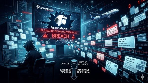Investigan posible filtraci&oacute;n de datos personales de Aerom&eacute;xico