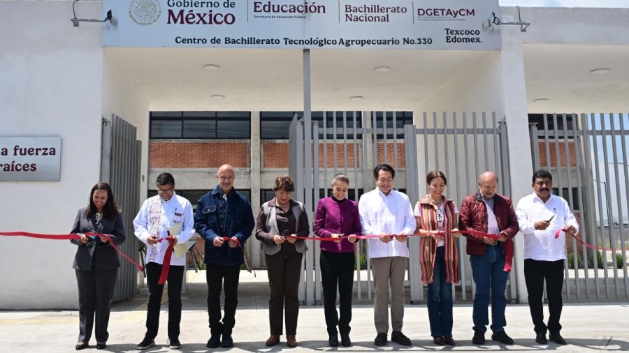 Inaugura presidenta Sheinbaum Bachillerato Nacional en Texcoco