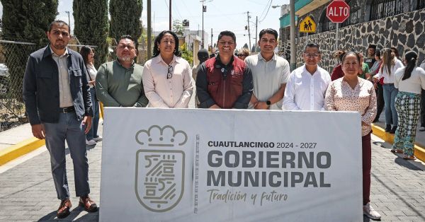Cumple Cuautlancingo compromisos y mejora la movilidad en la Privada Kinte