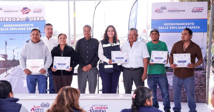 Transforma Lupita Cuautle calle Emiliano Zapata en vialidad segura y funcional