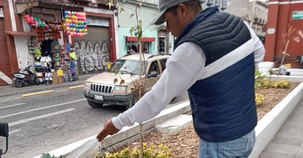 Dan mantenimiento integral en Plazuela Sor Juana In&eacute;s de la Cruz