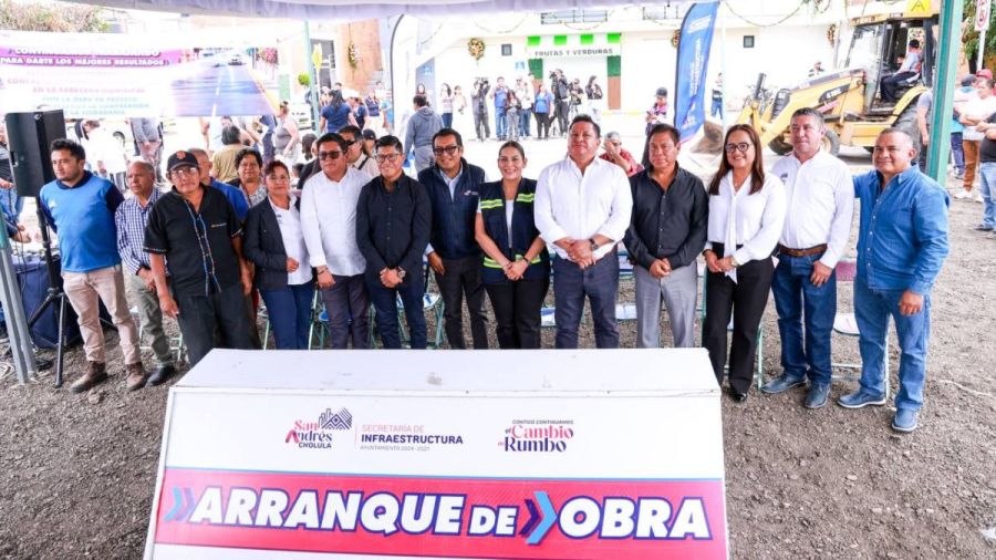 Arranca Lupita Cuautle obras de impacto a la movilidad de San Andr&eacute;s