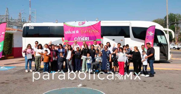 Viajan a Mundo Im&aacute;yina gracias al DIF Puebla Capital nueva familias poblanas
