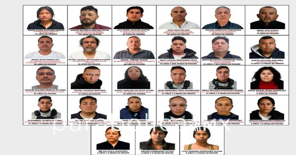 Suma Operaci&oacute;n &ldquo;Enjambre&rdquo; mil 208 a&ntilde;os de prisi&oacute;n en contra de 27 individuos en Edom&eacute;x