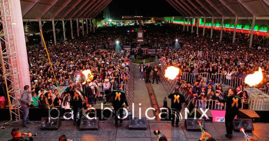 Enciende Banda La Misteriosa el ambiente de la Feria Milenaria de San Pedro Cholula