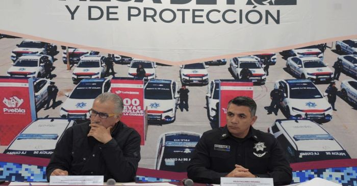Presentan balance semanal de seguridad en Puebla capital