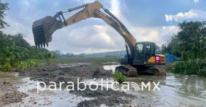 Avanza la construcci&oacute;n de canal pluvial para prevenir inundaciones en Huauchinango: Infra