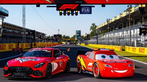 Deslumbra Rayo McQueen en Monza, para el GP de Italia
