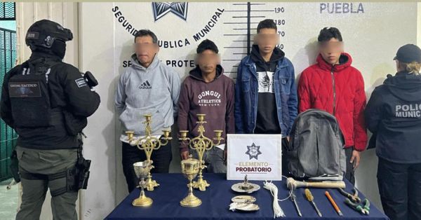 Frustra polic&iacute;a de San Pedro Cholula robo en iglesia de San Juan Calvario